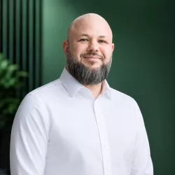 A photograph of Christopher Waldraff